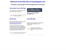 Tablet Screenshot of mail.telegrafo.com